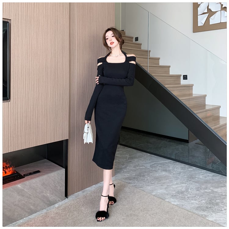 【dress】好感度UPファッションデートワンピース着瘦せ　M17026