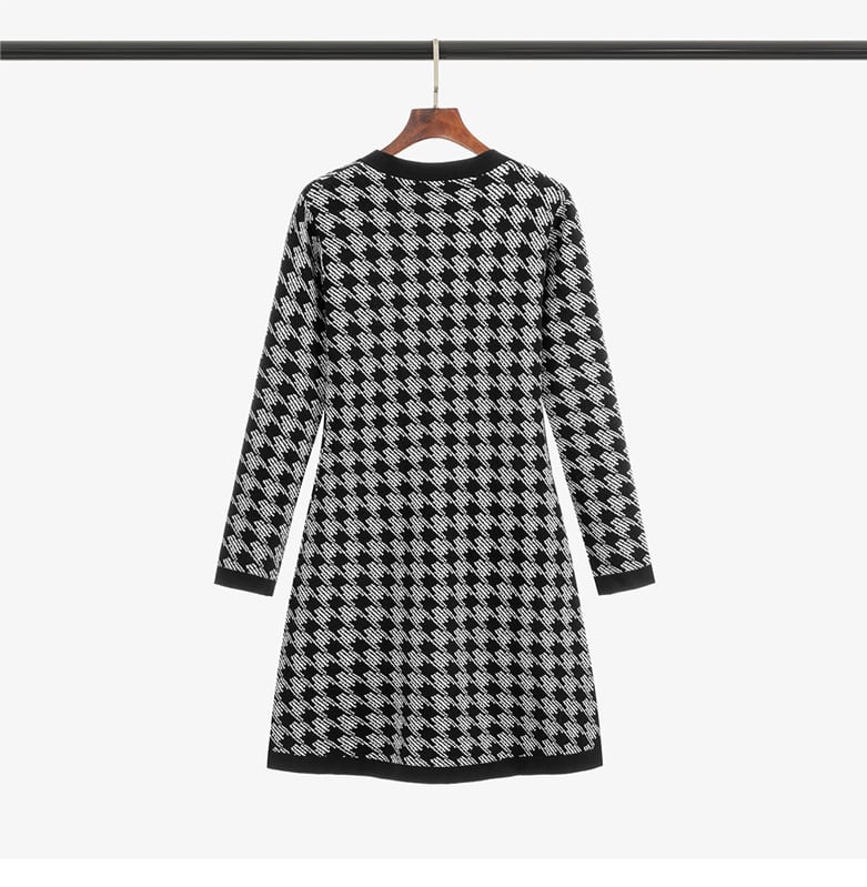 【dress】ダブルボタンニットワンピース　M18264