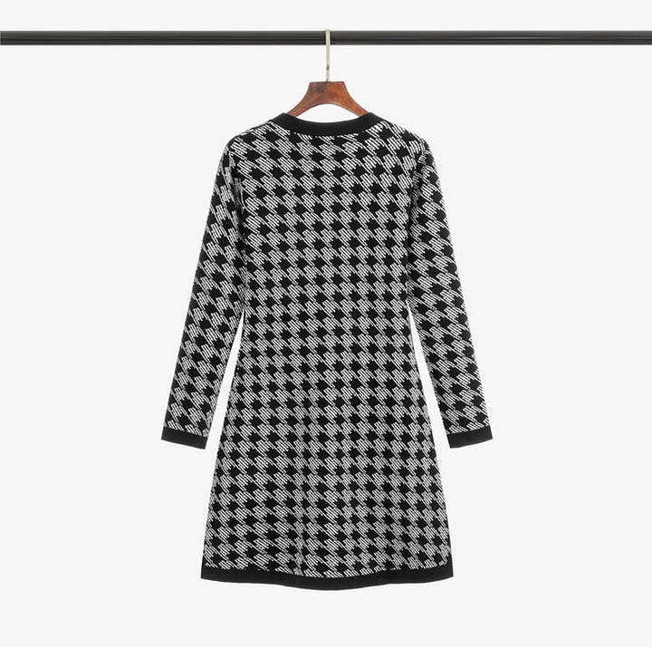 【dress】ダブルボタンニットワンピース　M18264