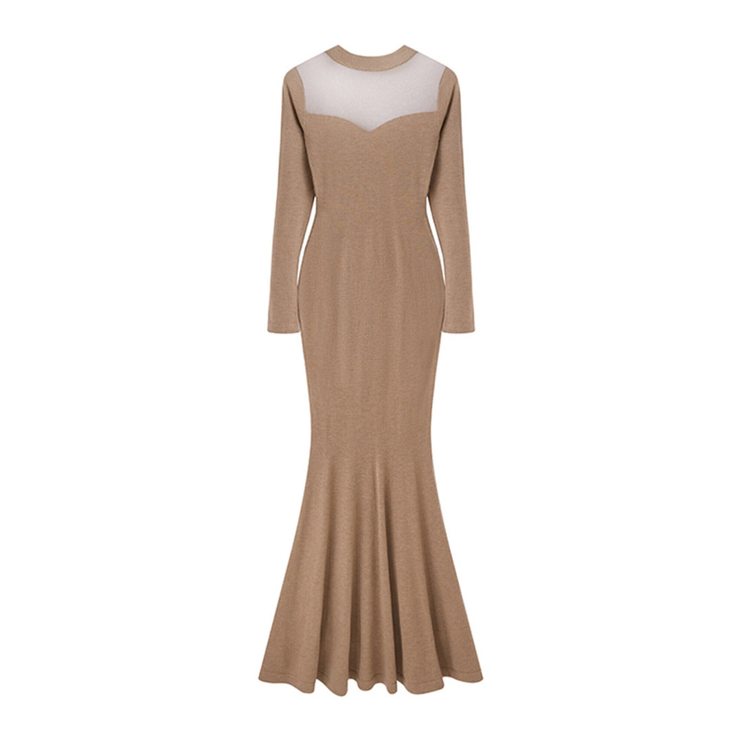 【dress】チュールドッキングマーメイドニットワンピース　N3511