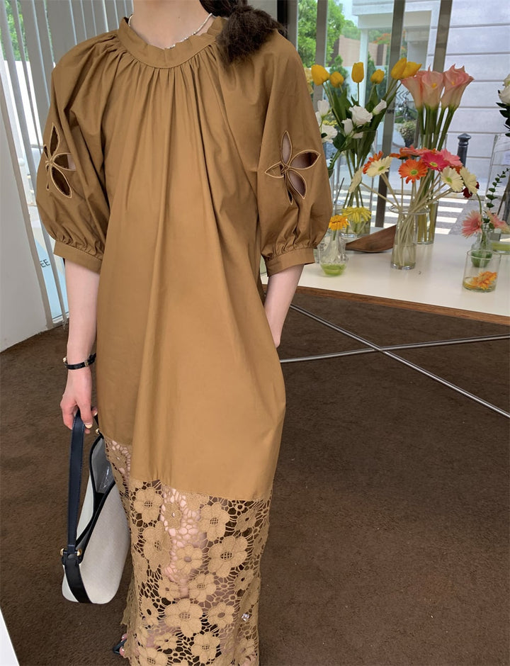 【dress】レースリボン付きワンピース　M24740