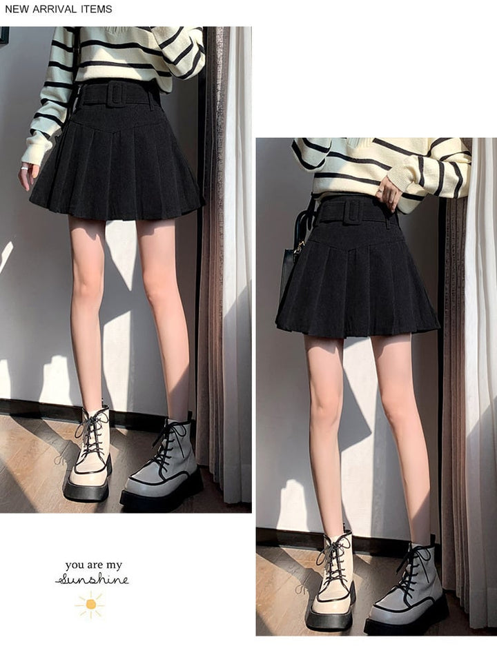 【bottoms】プリーツスカート　M26581