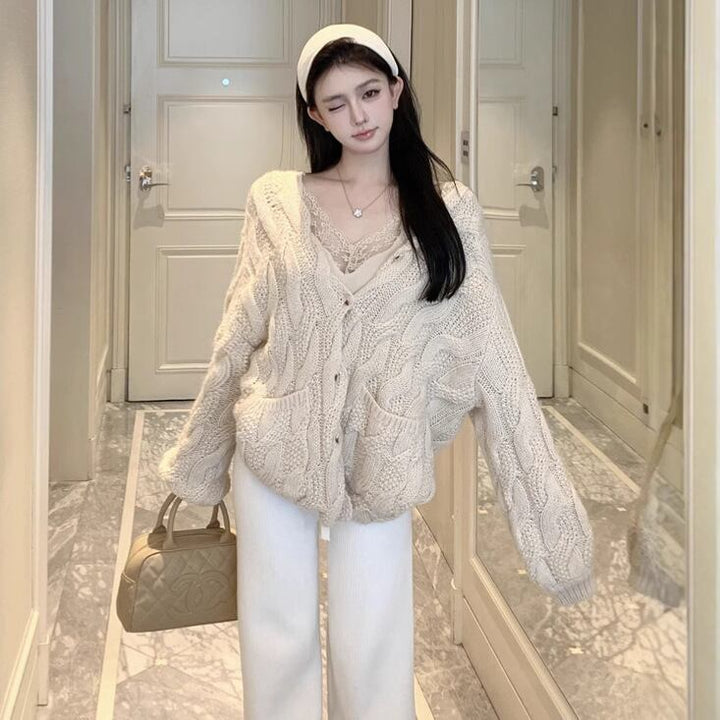 【outer】ニットカーデ　M28533