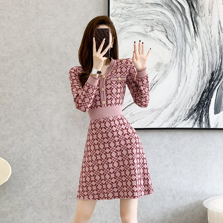 【dress】ニットワンピース　M25502