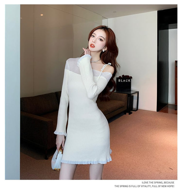 【dress】オフショルダーワンピース　M20182