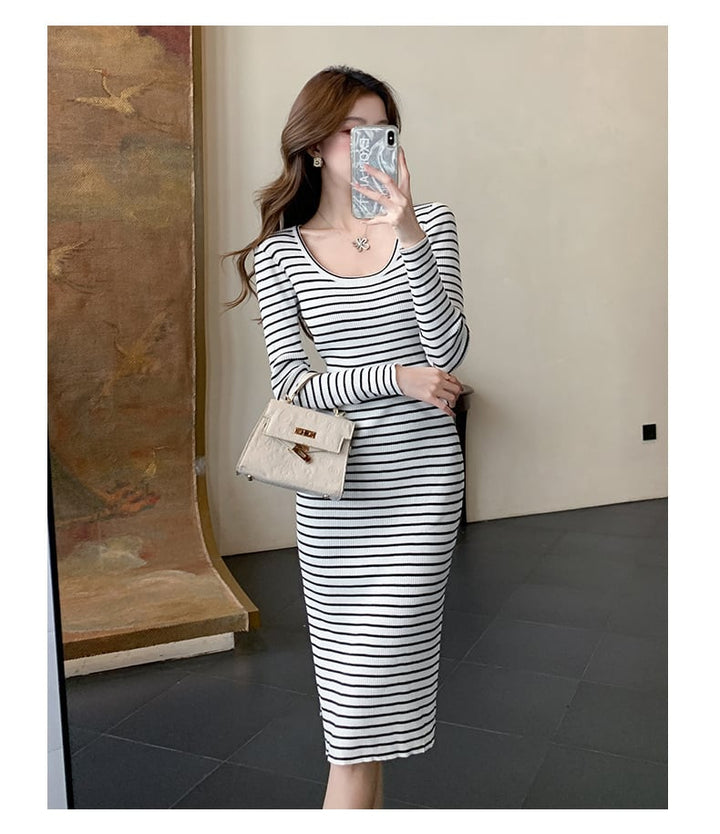 【dress】ボーダー柄ワンピース　M26548