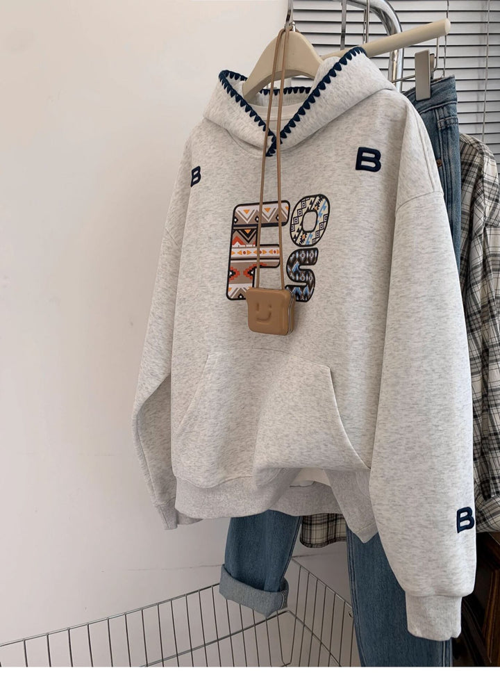 【tops】裹起毛フーディーパーカー　M28979