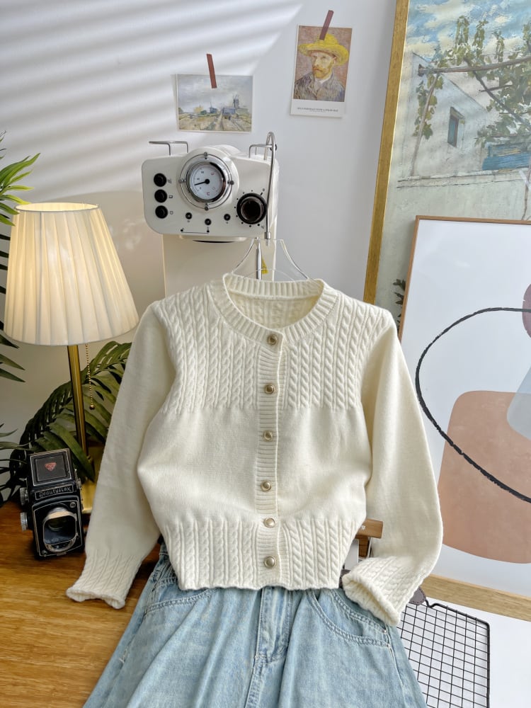 【outer】ニットカーデ　M25474