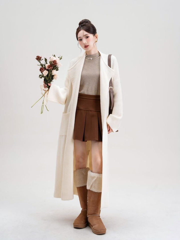 【outer】ロング丈ニットカーデ　M27146