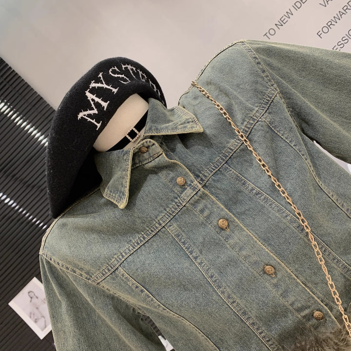 【outer】ファーデニムジャケット　M18119