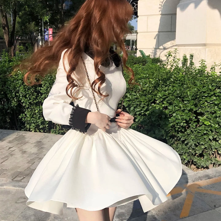 【dress】リボンベルトロングワンピース＆ミニワンピース　N3347