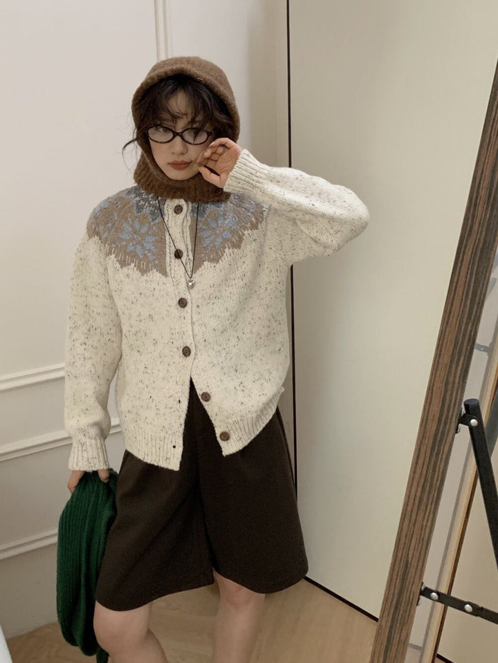 【outer】クルーネックニットカーデ　M27105