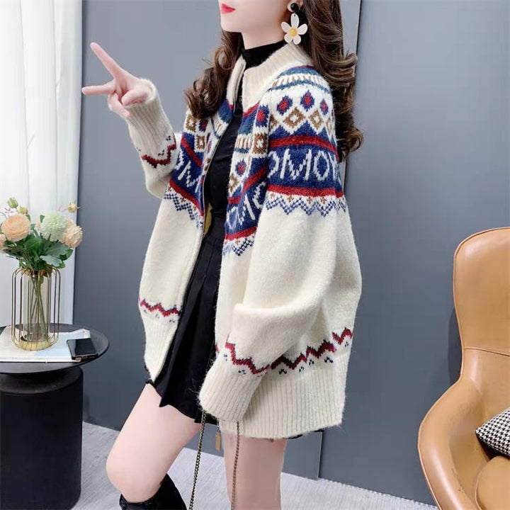 【outer】ニットカーデ　M26827