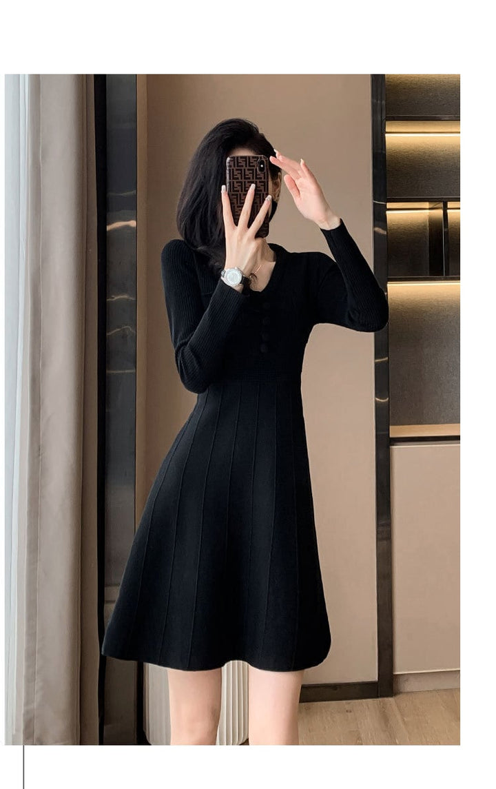 【dress】ニットワンピース　M21353