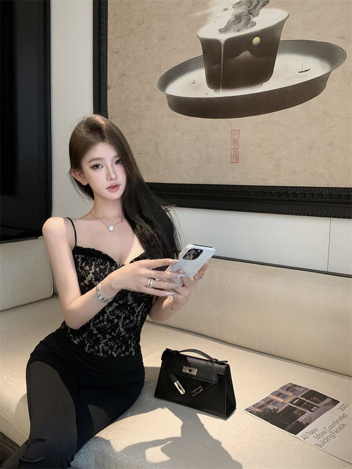 【tops】レースキャミソール　M28476