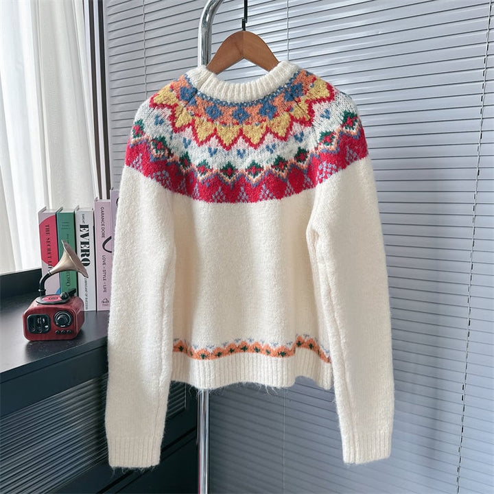 【tops】クルーネックニットセーター　M26463