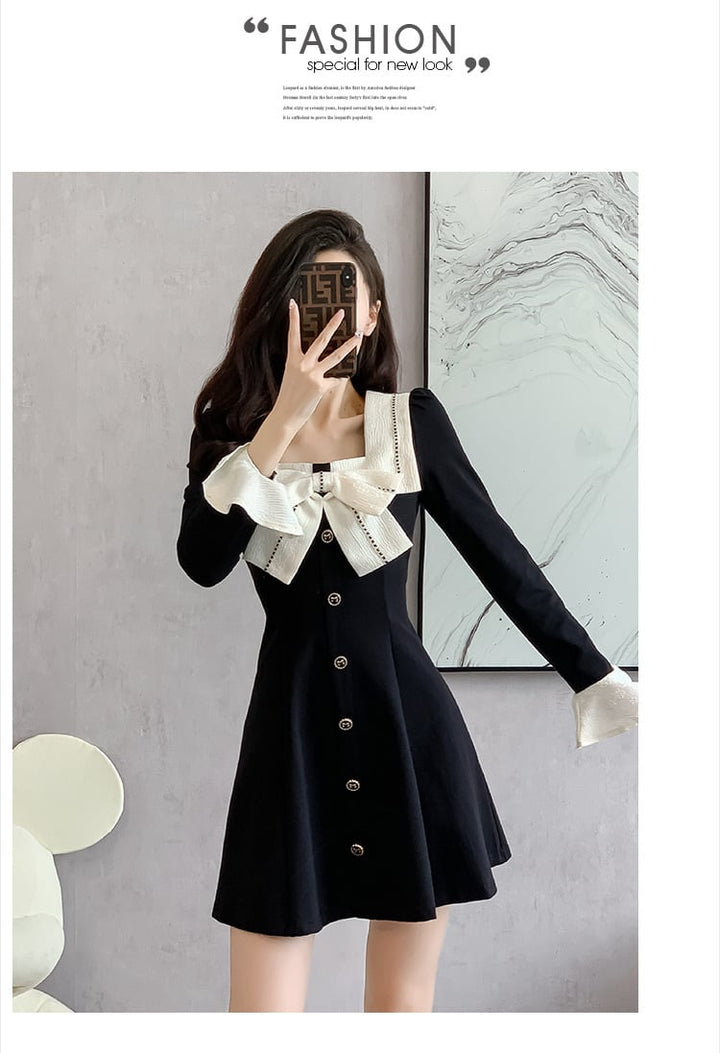 【dress】リボン付きデートワンピース　M27802