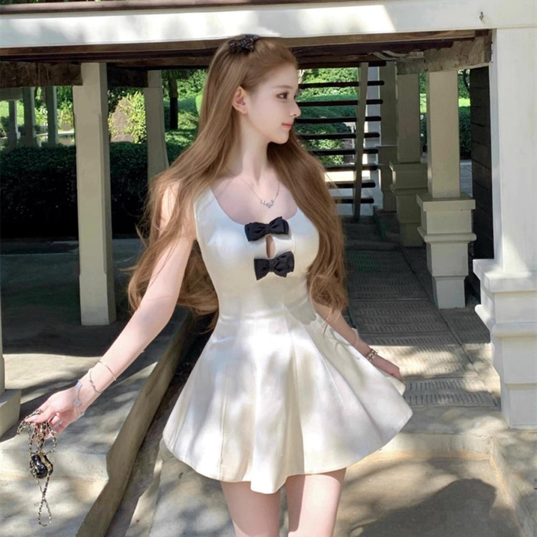 【dress】リボンミニワンピース　N3547