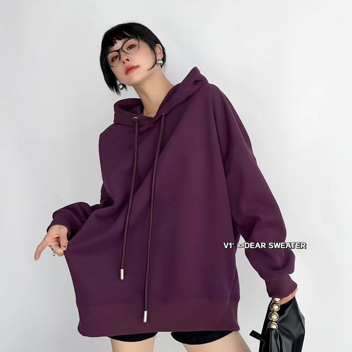 【tops】無地フーディーパーカー　M18116
