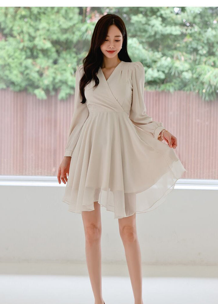 【dress】Ｖネックデートワンピース　M18772