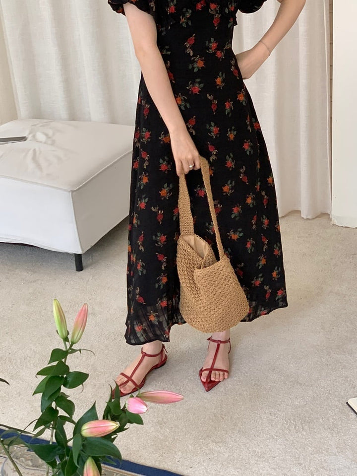 【dress】花柄ワンピース　M24465