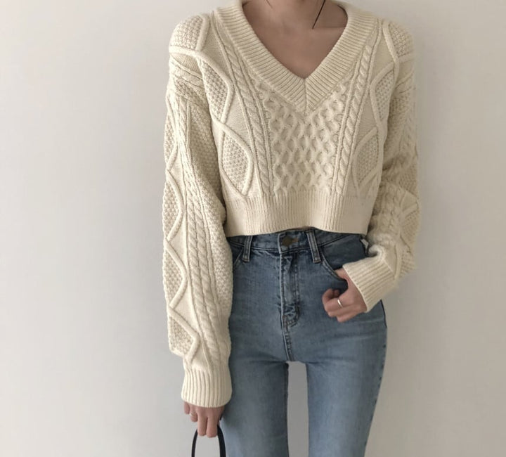 【tops】ニットセーター　M25602
