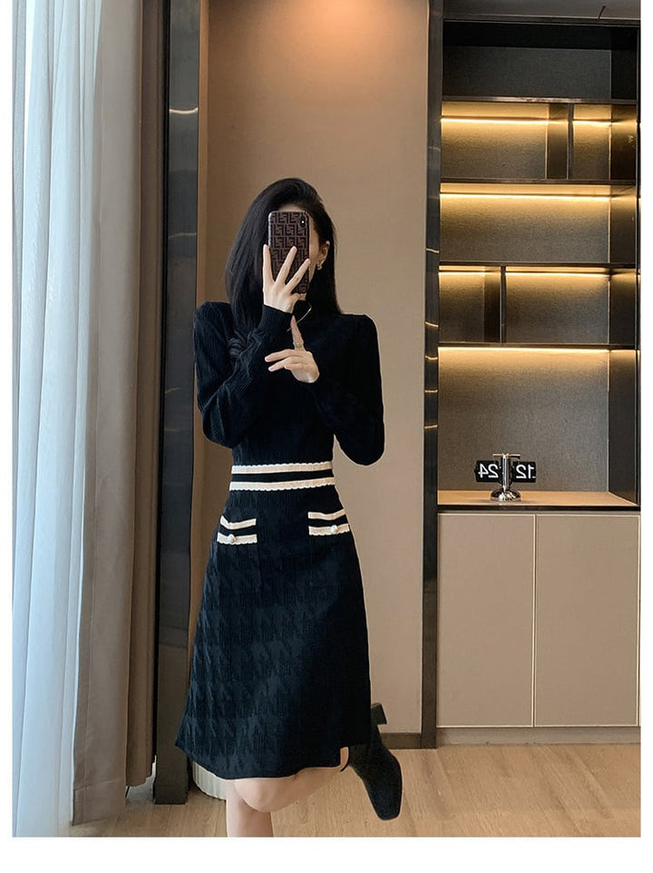 【dress】ニットワンピース　M25422