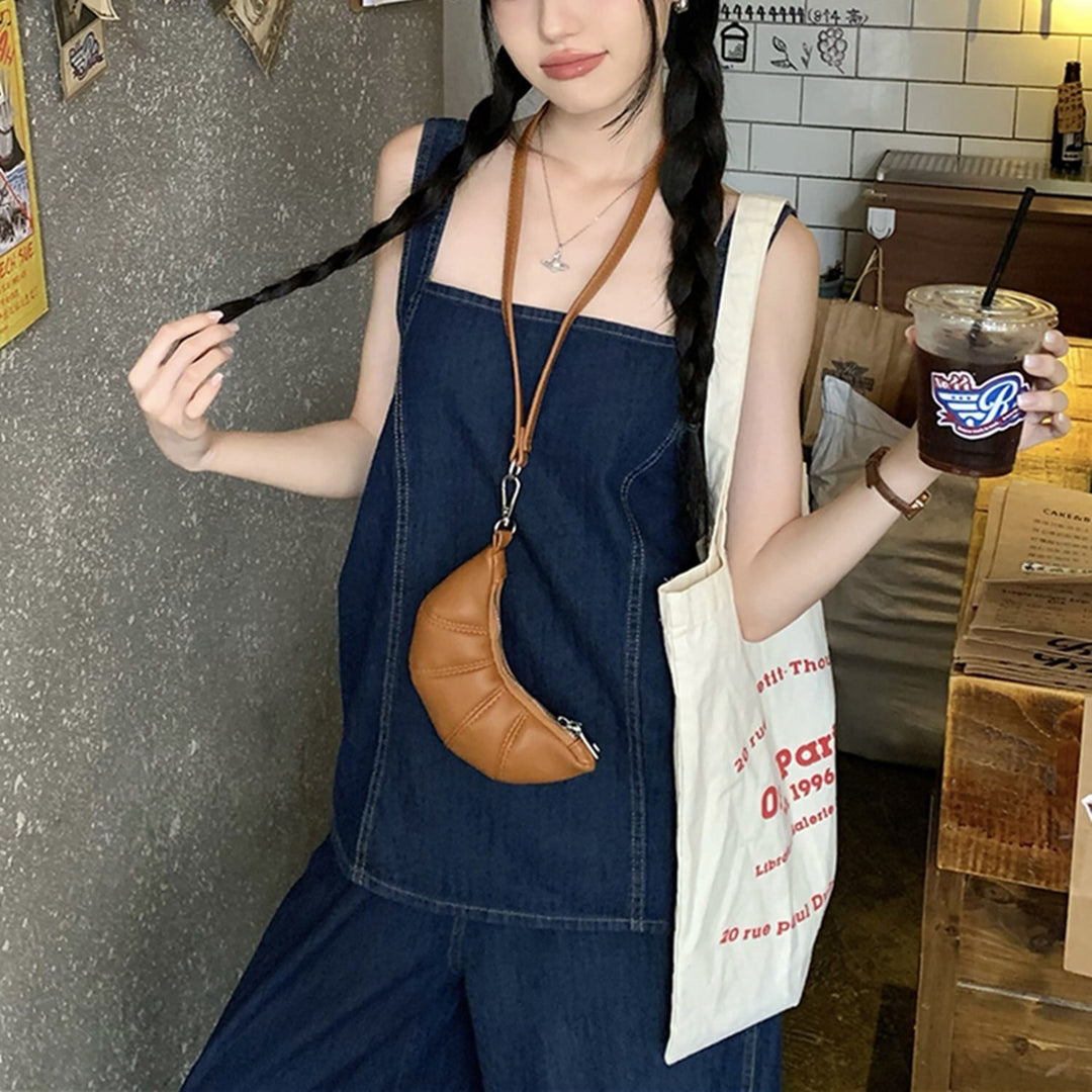 【set】バックリボンデニムトップス×ワイドパンツセット    N2682