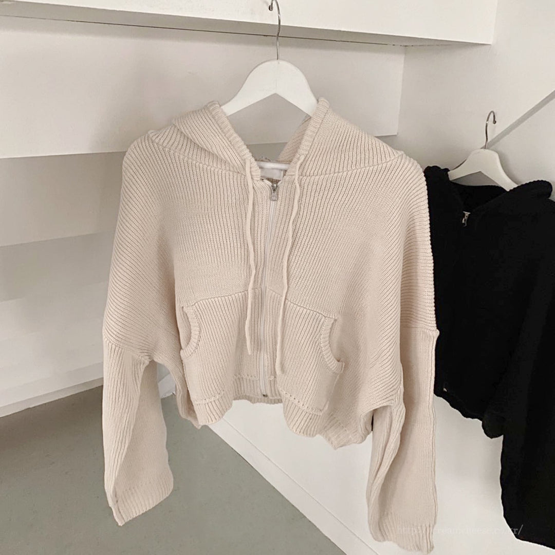 【outer】ファスナーニットカーデ　M26115