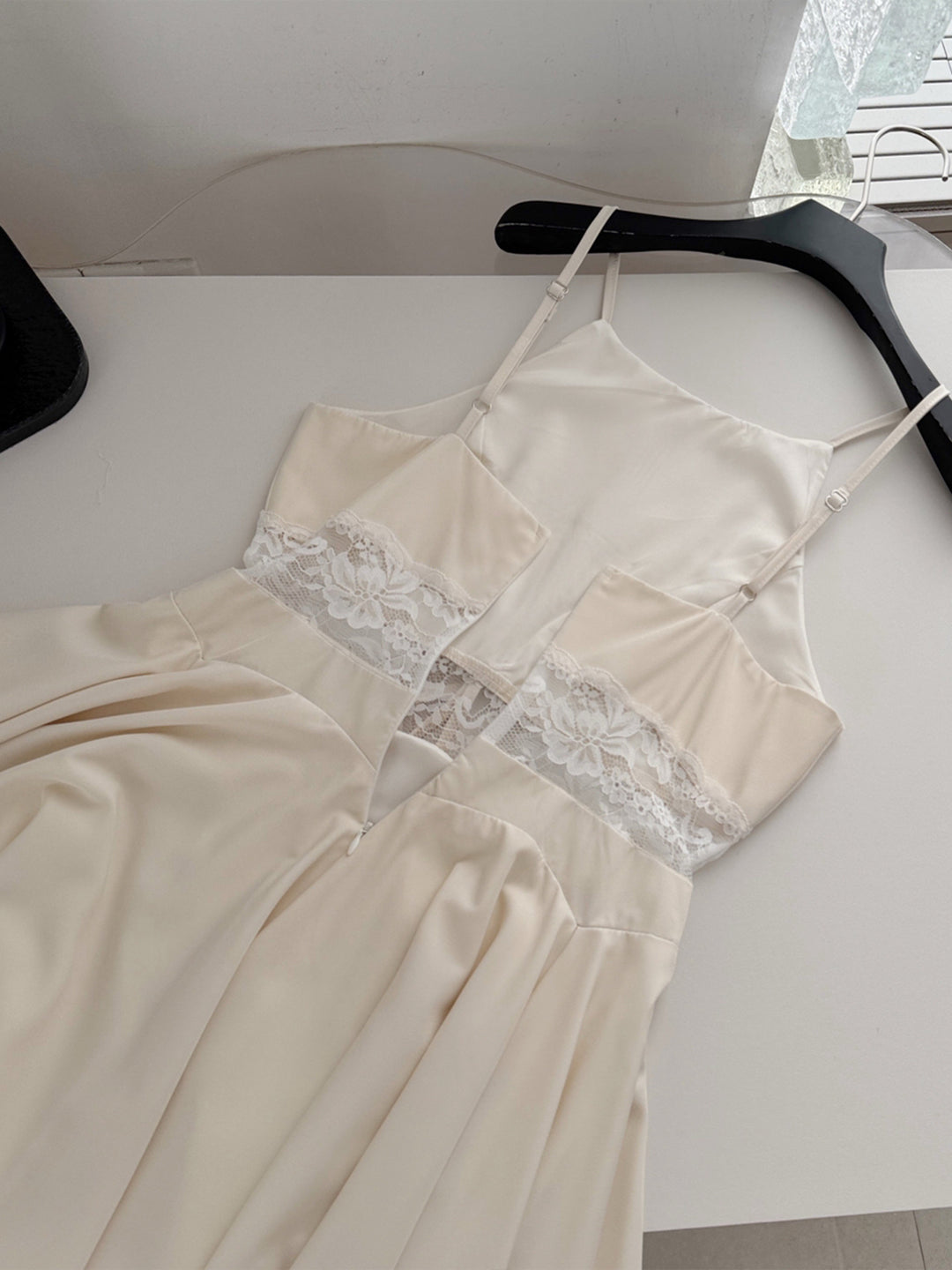【dress】レースドッキングミニワンピース Q8681