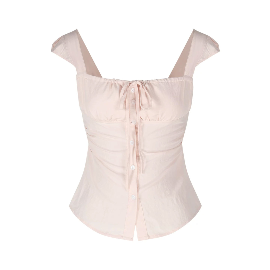 【tops】スクエアネックトップス Q8777