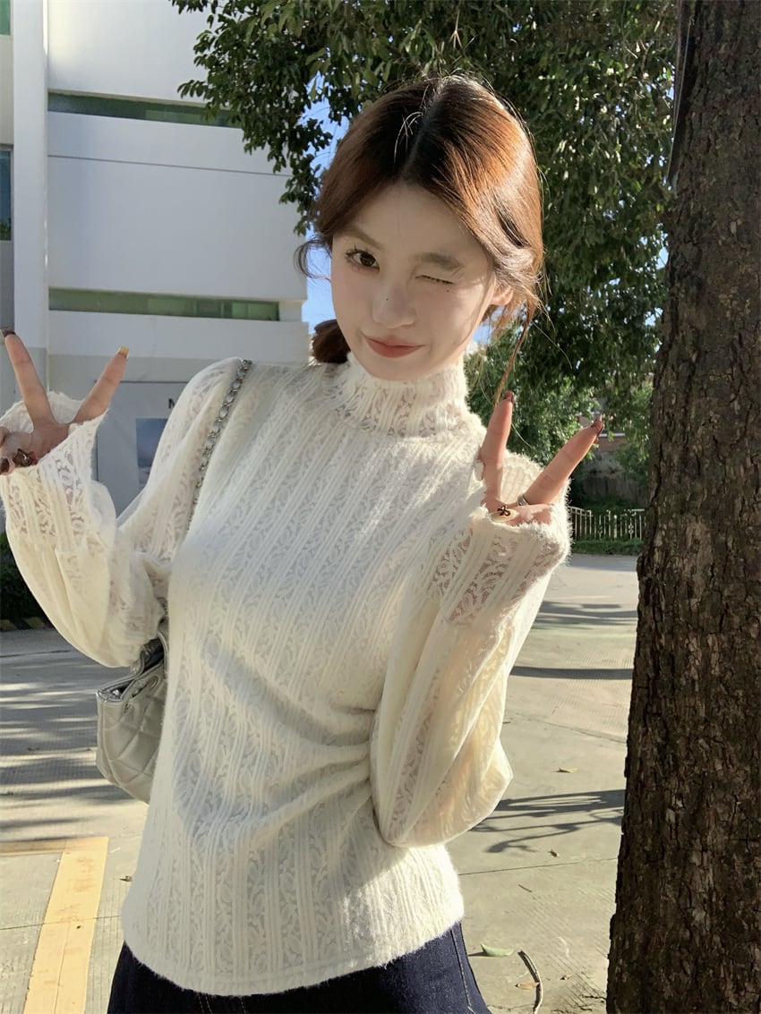 【tops】裹起毛レーストップス　M26979