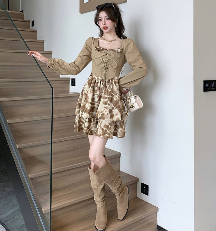 【dress】美感いっぱい✿ ✿ファッションデートワンピース　M17227