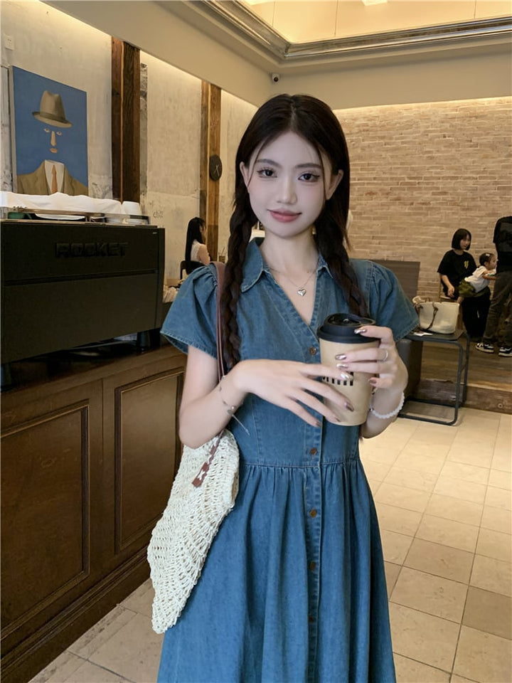 【dress】デニムワンピース　M24032