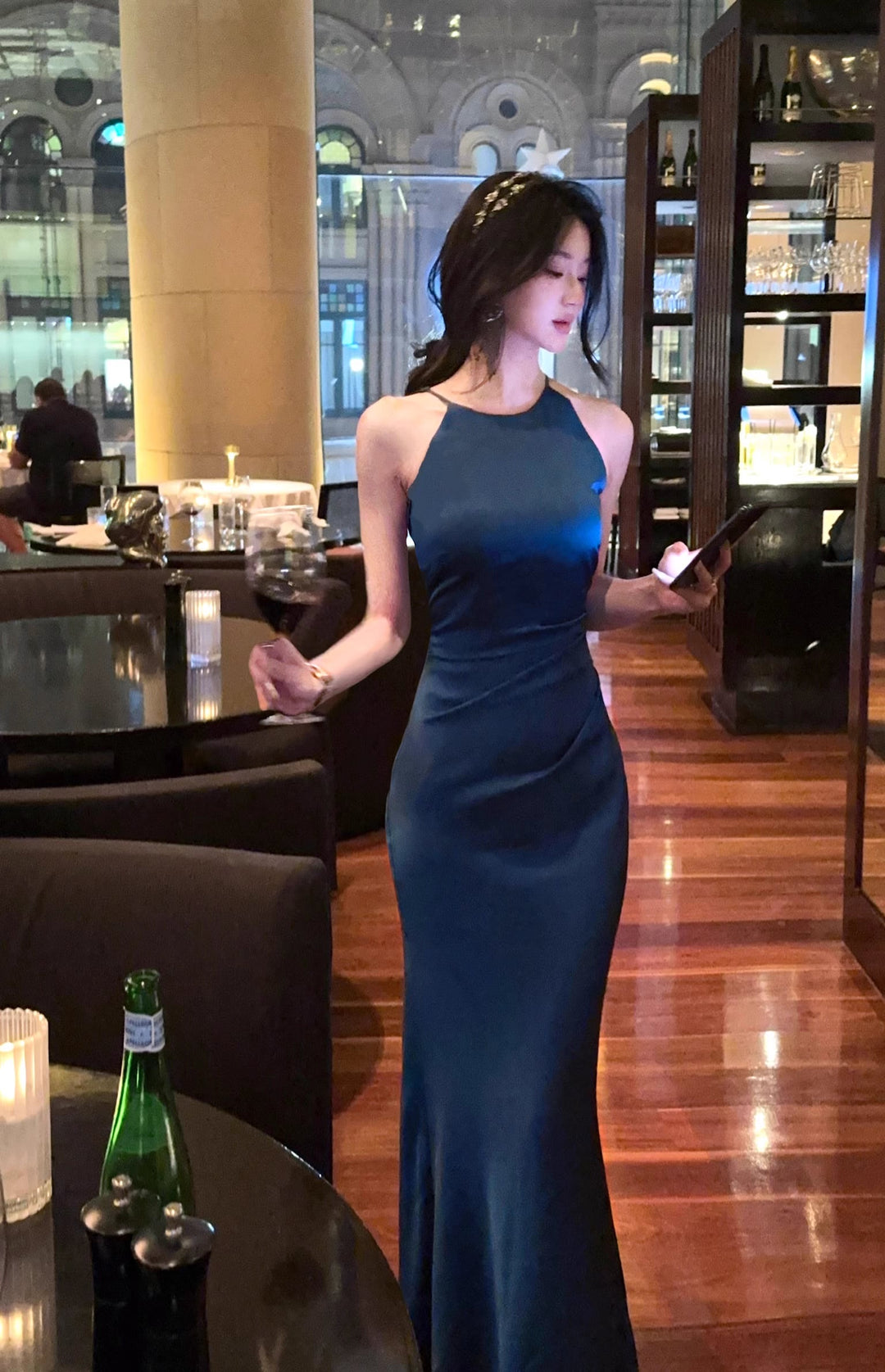 【dress】ホルターネックワンピース　M32558