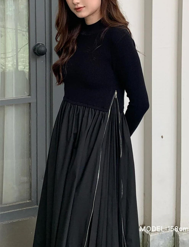 【dress】ニットドッキングワンピース　M28018