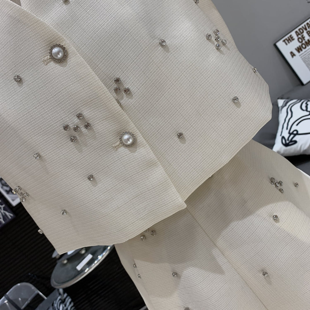 【set】ビジュージャケット×ショートパンツセット　M24490