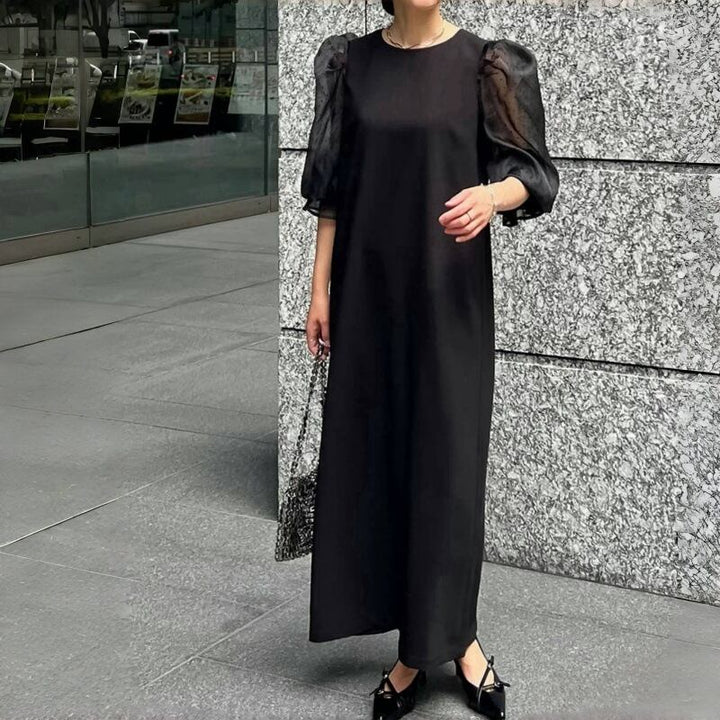 【dress】チュールコンビワンピース　M29875