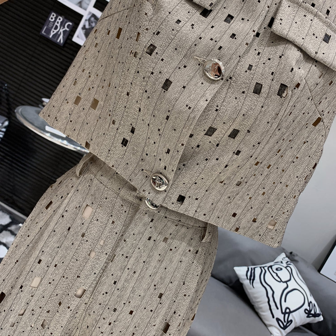 【set】ノースリーブトップス×ワイドパンツセット　M24990