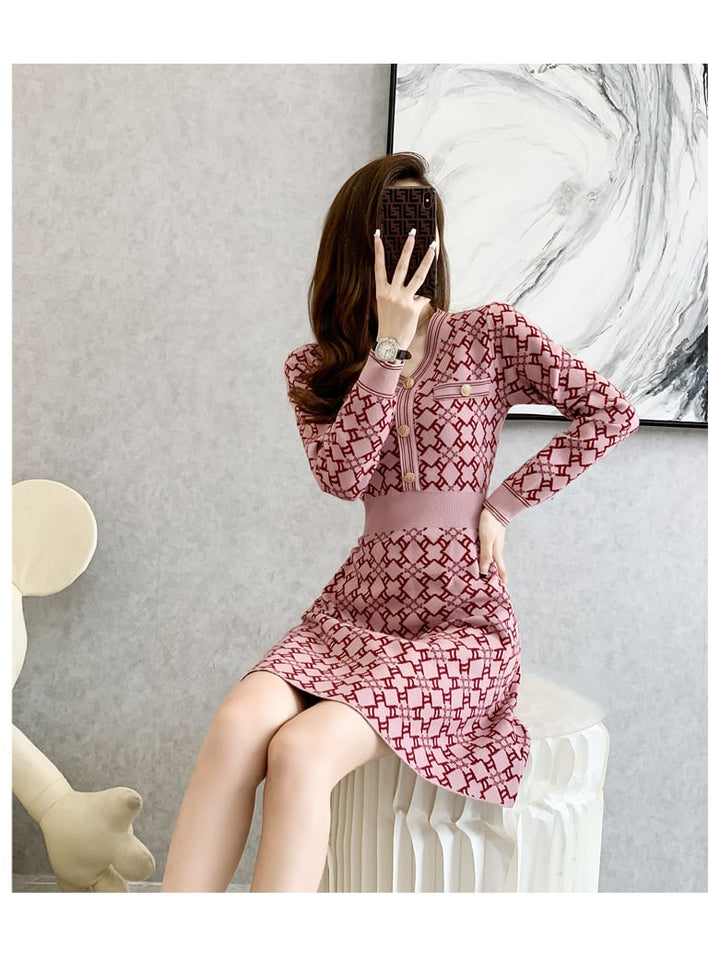【dress】ニットワンピース　M25502