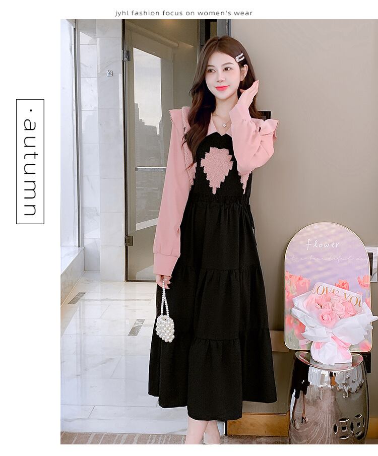 【dress】目立つ！エレガント切り替えワンピース　M17645