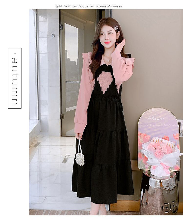 【dress】目立つ！エレガント切り替えワンピース　M17645