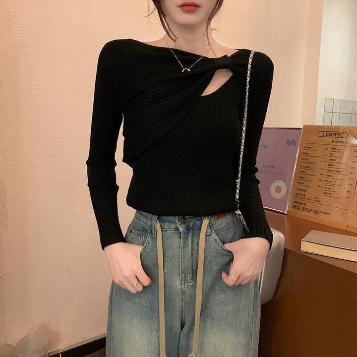【tops】ニットトップス　M18841