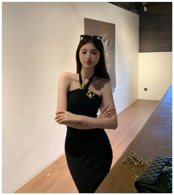 【dress】ホルターネックワンピース　M25209