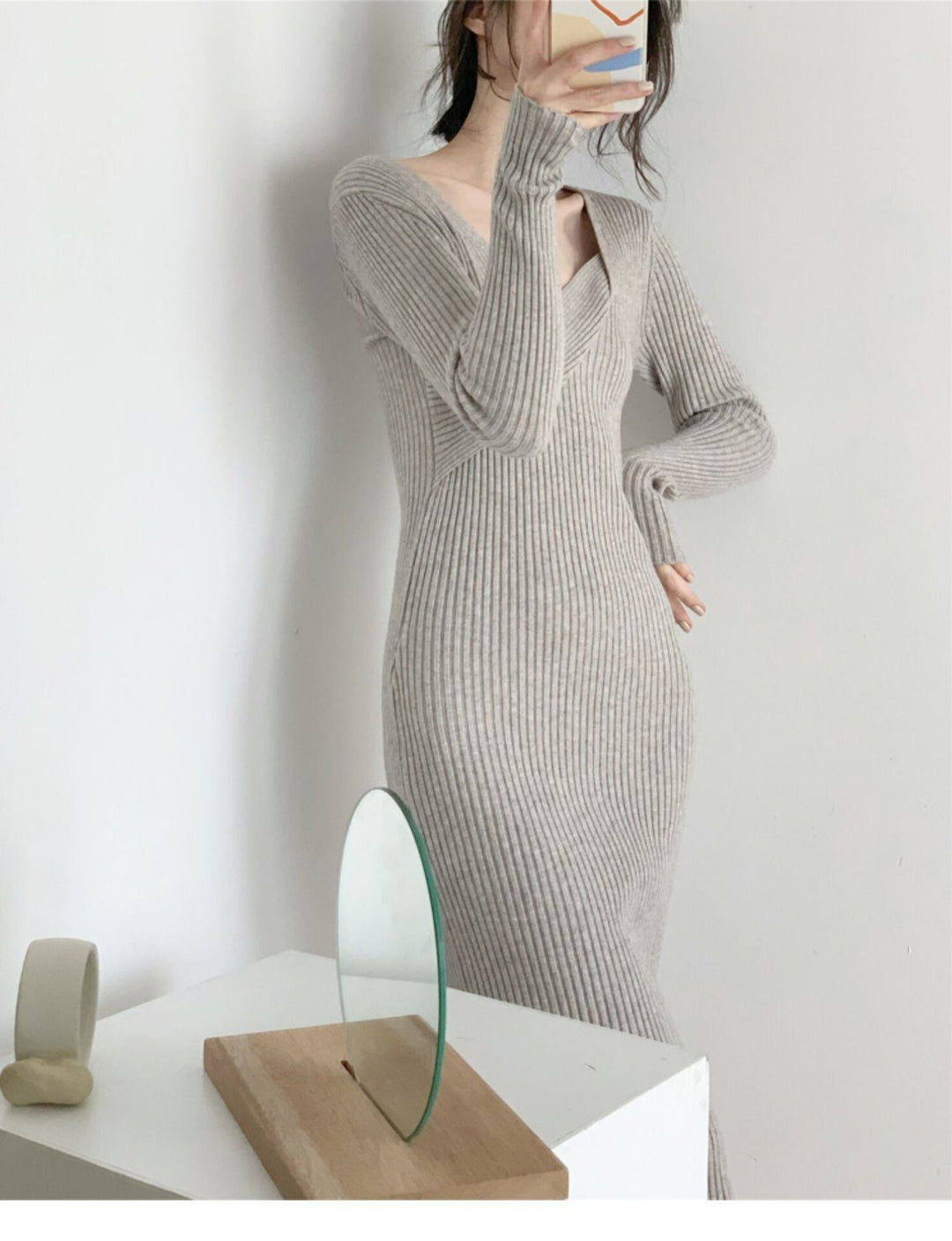 【dress】ニットワンピース　M19036