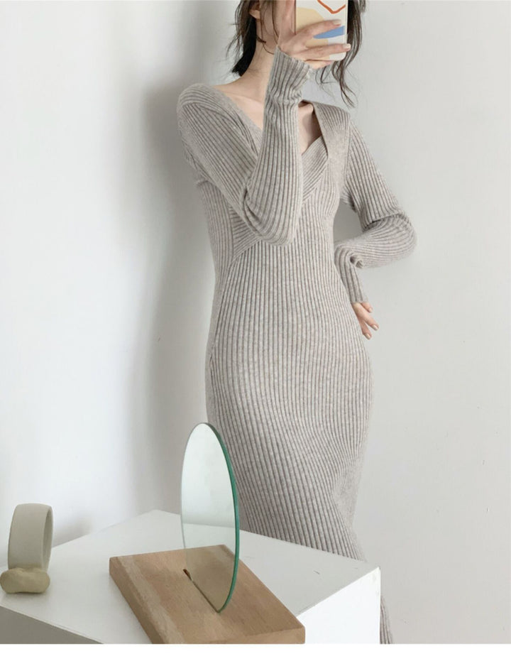 【dress】ニットワンピース　M19036