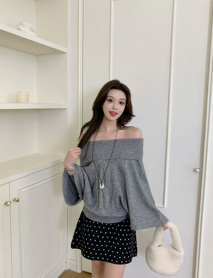 【tops】ニットトップス　K0669
