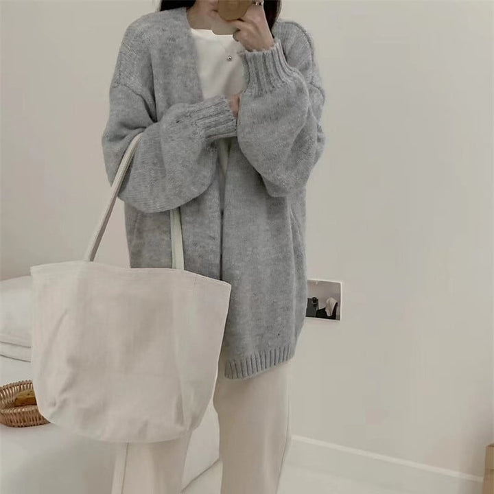 【outer】Vネックニットカーデ　M25910