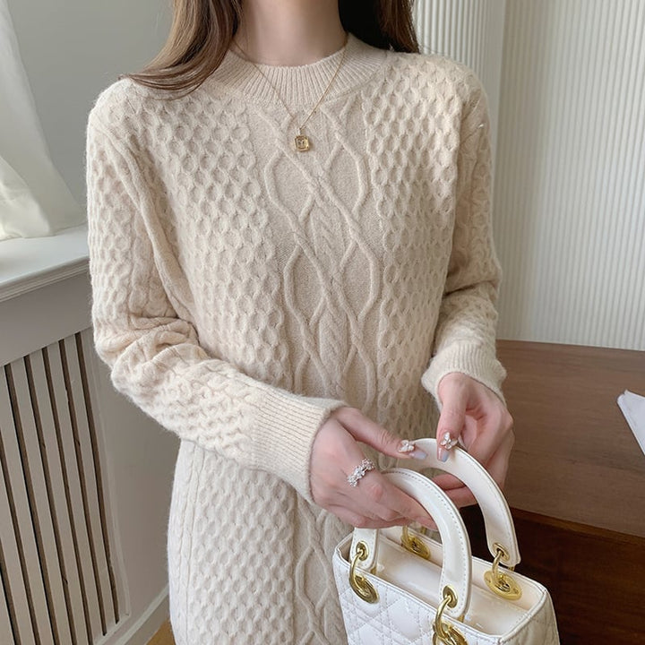 【dress】今季マストバイニットワンピースゆったり　M17657