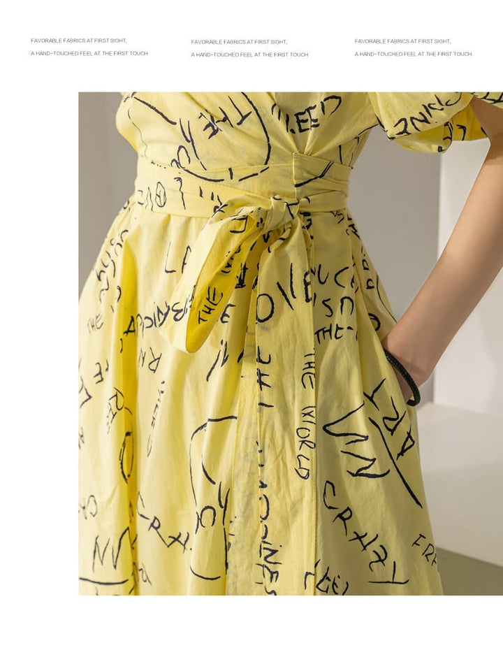 【dress】高級感 エレガントオシャレVネックデートワンピース　M17132